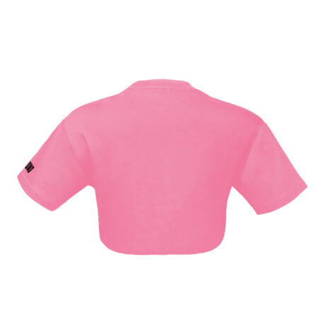 T-Shirt cropped con scritta 13eyond nera ricamata lato manica - contrasto - immagine 6