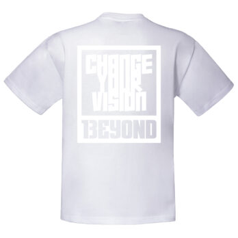 T-Shirt Oversize con stampa “Change Your Vision” tono su tono